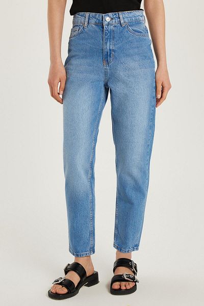 Tudors Women's Regular Fit Pipe Leg Blue Jean Jeans Trousers
