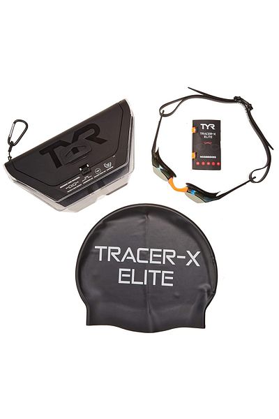 TYR Tracer-X Elite Mirrored Racing Goggles (Gold)