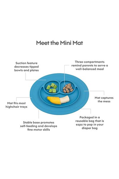 COOYA Silicone Dinner Plate, for 12 Months+, with Suction for Infants, for Highchair, Dining Table