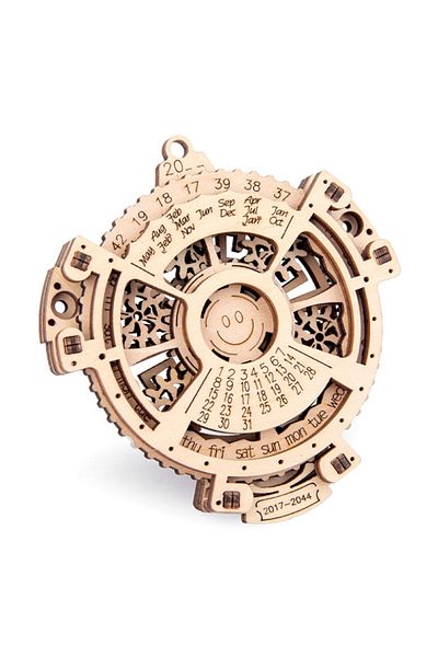 OEM 3D wooden puzzle, Calendar, 21 Pieces, wooden, 10.5 x 9.5 cm, decorative element in your home