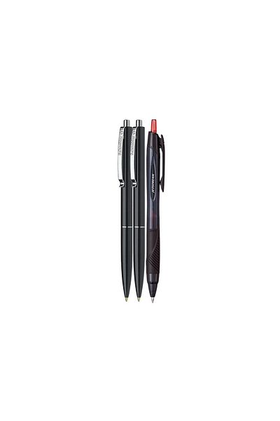 SCHNEIDER Premium Set - 2 Schneider Retractable Pens - Black, Blue Writing and Jetstream Pen