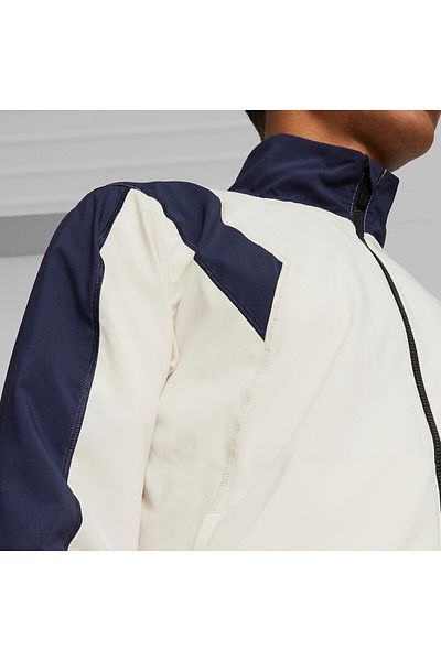 Puma Mens FIT Full-Zip Woven Training Jacket - White