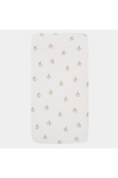 Little Dutch Cotton Bed Sheet, 60x120 cm, Nostalgic Ride