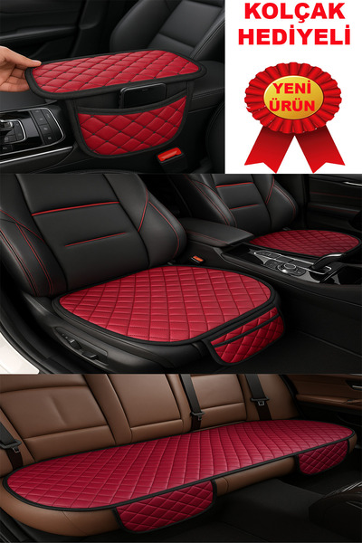 UYDEE غطاء مقعد السيارة من الجلد الفاخر ملحقات السيارات قابل للتنفس وغير قابل...