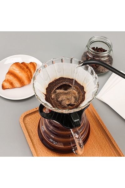OEM 4-piece set, Perfect Coffee, Glass and plastic, Carafe, 100 paper filters