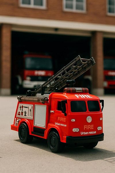 hak-iş oyuncak Fire Engine with Sound and Light