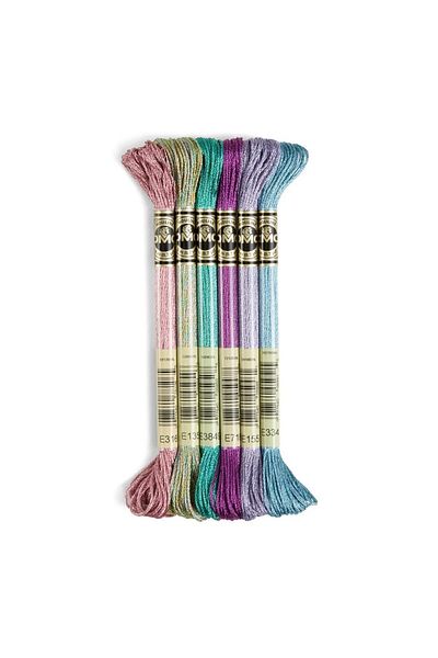 Dmc Muline Light Effect 6 Thread Set - Intermediate Tones