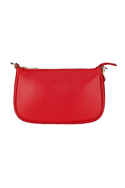 Toro Nero Carina red genuine leather women's bag