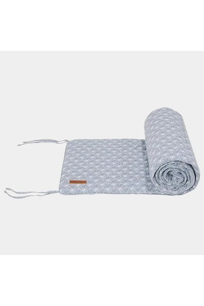 Little Dutch Protecție laterală pentru pătuț, 180 cm, culoare frunze de crin, albastru