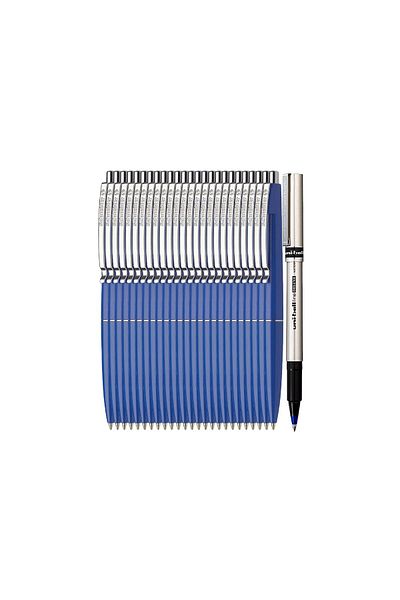 SCHNEIDER Premium Set-25 Schneider Retractable Pens-Blue, Blue Writing and DeLuxe Rollerball