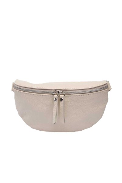 TORO NERO Geantă de damă bej din piele naturală, model Glam