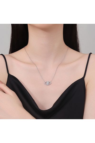 delis Lantisor argint 925, JW1240, model ochisor, placat cu rodiu