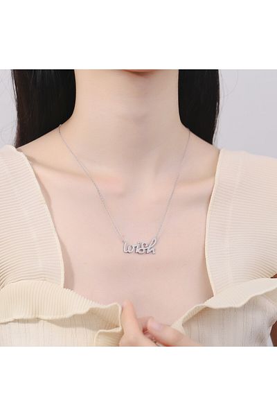 delis Lantisor argint 925, JW874, model wish, placat cu rodiu