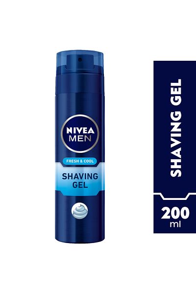 NIVEA جل حلاقة نيفيا للرجال فريش آند كول، بخلاصة النعناع، 200 مل
