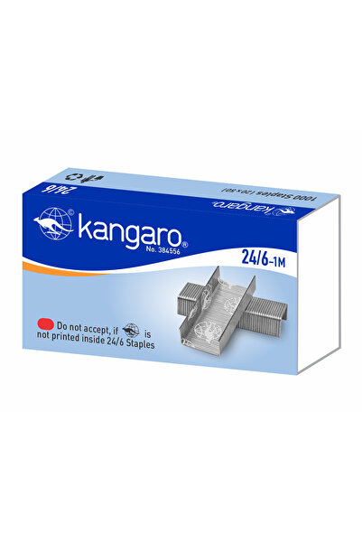 Kangaro 24/6 Staples 1000 Pack Metallic