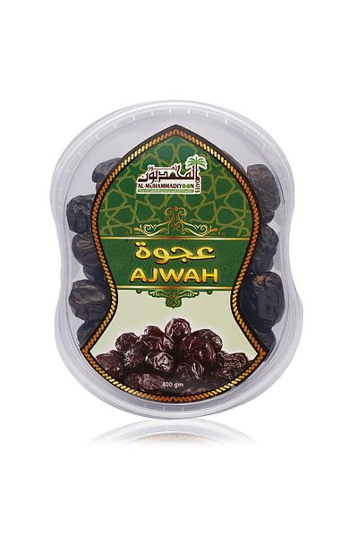 Al Muhammadiyoon تمر عجوة فاخر من المدينة المنورة - 400 غرام