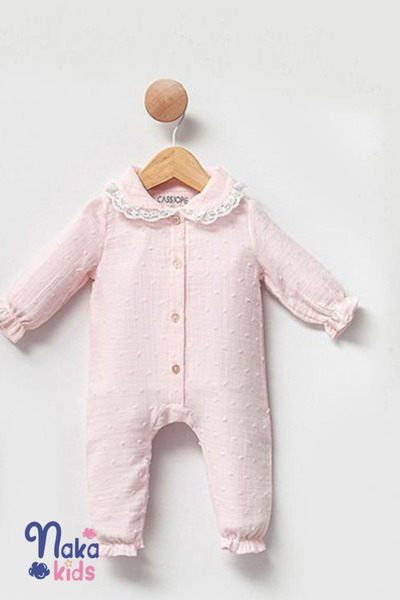 Cassiope Naka Concept Cotton Dream Pink Muslin Newborn Baby Girl Hospital Exit Set