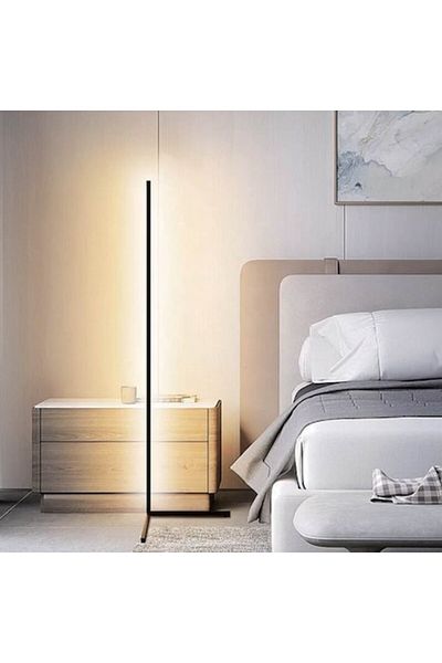 OEM Lampă De Podea Led Model Rgb, Neagră, 140 Cm, Cu Telecomandă