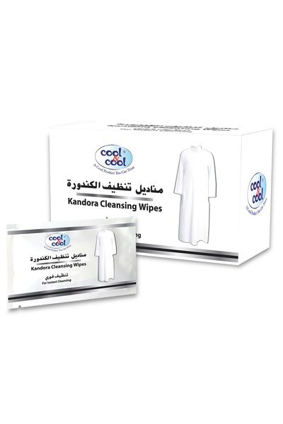 COOL & COOL مناديل التنظيف من كاندورا، 12 قطعة، مناديل لطيفة ومنعشة مصممة للاستخدام اليومي في النظافة الشخصية