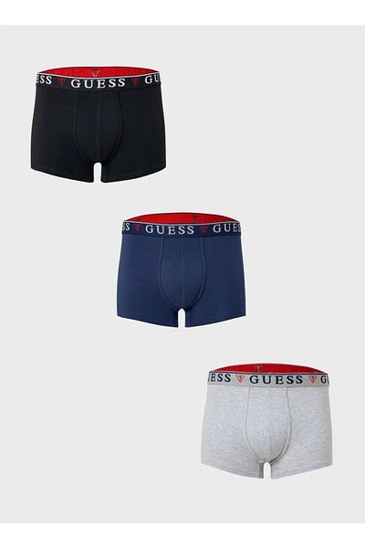 Guess Brıan Hero Boxer Trunk 3 Pack Men's Multicolor Boxer U97G01Kcd31-Fb4O