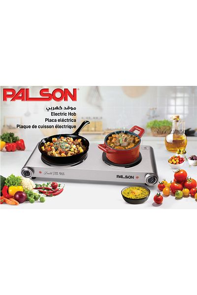 PALSON Double Steel Electric Hob, 2500W, 30993
