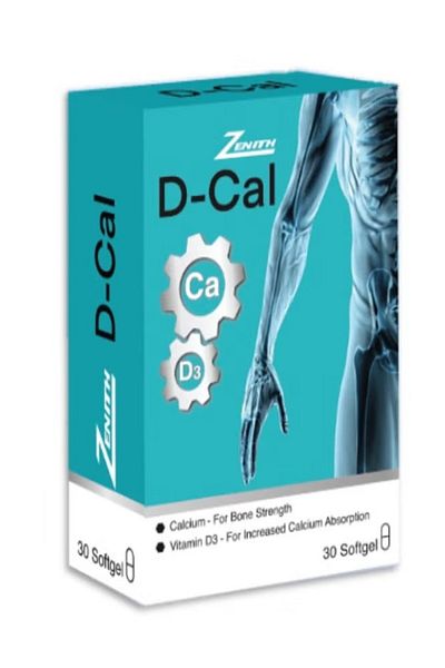 ZENİTH D-Cal Vitamin D3 And Calcium, 30 Softgel