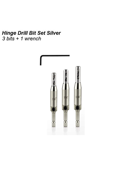 Choice1 مجموعة رؤوس مثقاب المفصلات ذاتية التمركز B، مثقاب الباب والخزانة والنوافذ، مثقب الثقوب Ji