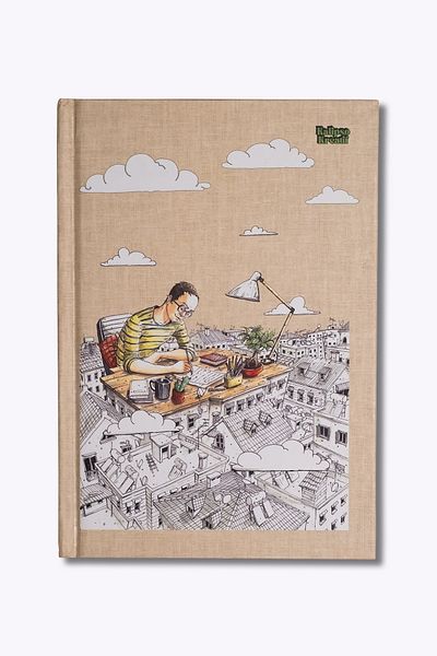 kalipso Hakan Çapkan 14X20 Drawing Striped Boutique Notebook