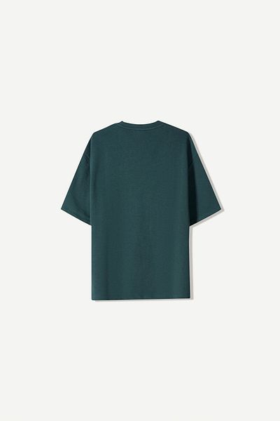 Bershka Printed short sleeve plush T-shirt