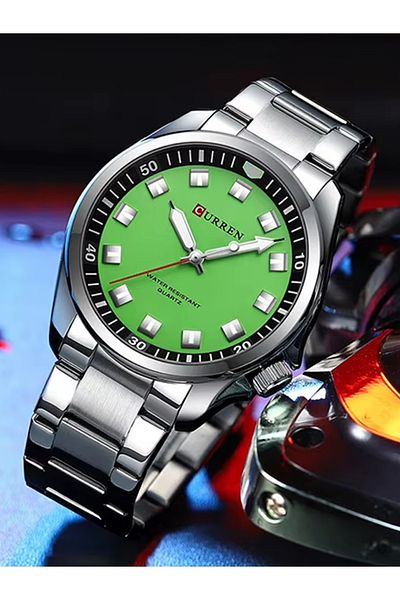 Curren New Model Men's Analog Quartz Wristwatches Stainless Steel Bracelet