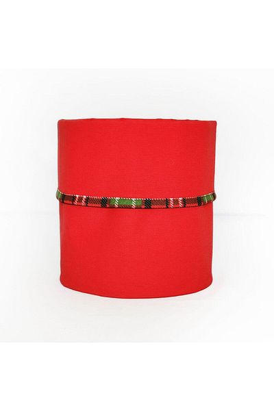 Alesta Home Декоративна кошница от червен кариран памук 20x20 см SPT004