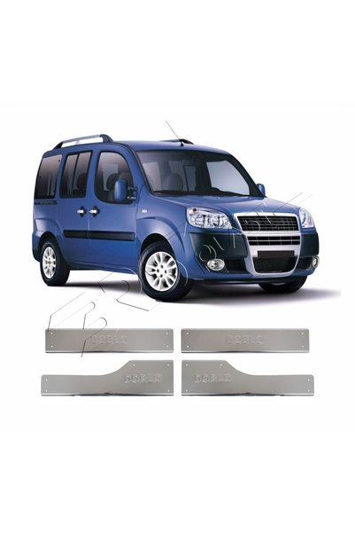 BRSPLAST Fiat Doblo Uyumlu 2010-2021 Krom İç Kapı Eşiği 4 Parça Paslanmaz Çelik