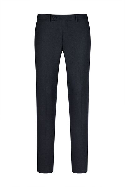 Hatemoğlu Тъмносини панталони Slim Fit с джобове от плат