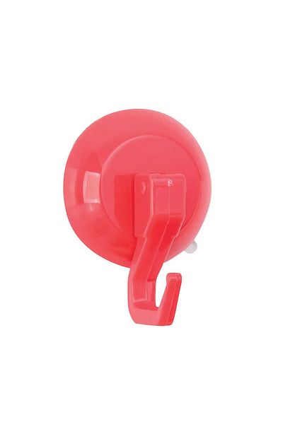 Homelux Hook with suction cup, red