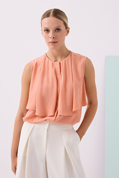 Jus De Pommes SOMON ALLERLİ DÖKÜMLÜ KOLSUZ BLUZ