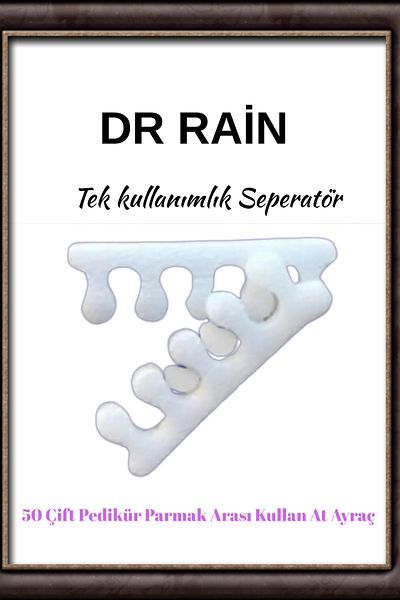 DR.RAİN 50 Pairs Disposable Pedicure Flip Flops Disposable Brace Separator