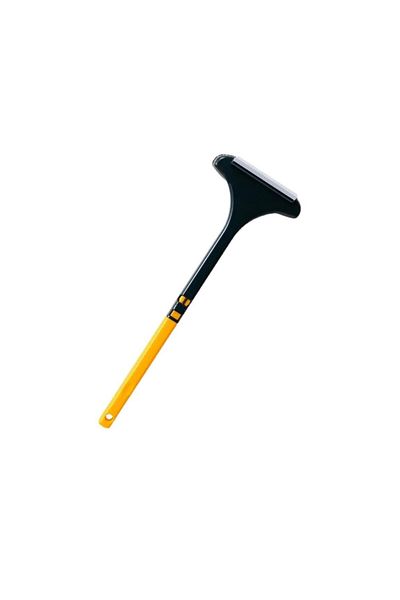MACVI Racleta Macvi®, cauciuc, 46 x 15 cm, negru/galben, pentru curatarea rapida a sticlei si placilor