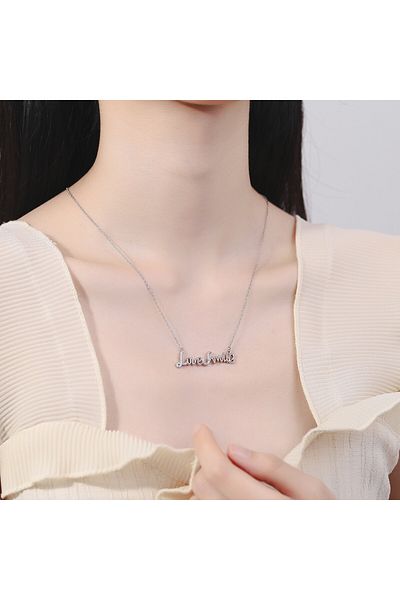 delis Lantisor argint 925, JW865, model love&smile, placat cu rodiu