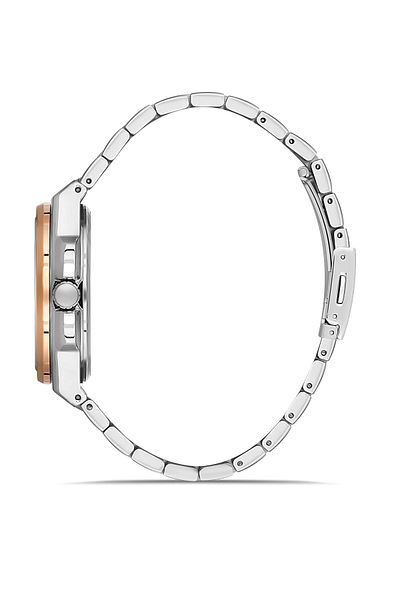DAVID GUNER Rose White Coated White Dial Men's Wristwatch Dg-8870Ga-E1