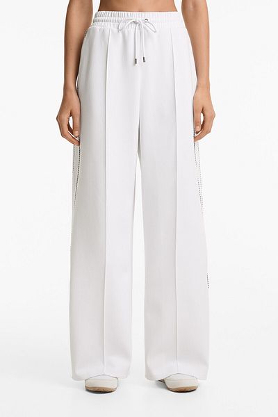 Oysho Heavy weight piqué trousers with cotton