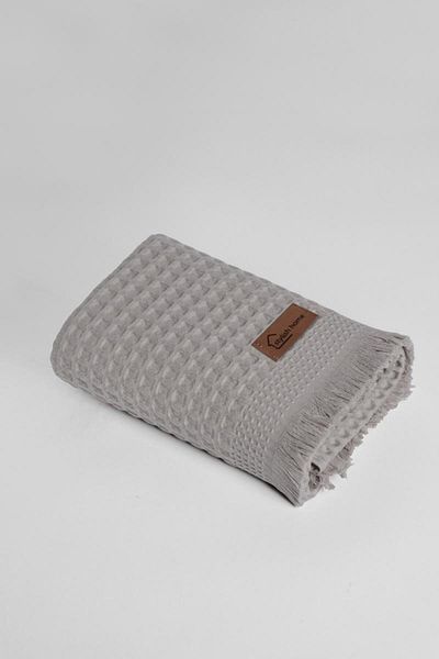 Stylish Home COTTON WAFFLE TOWEL - 50 x 90-DARK GRAY