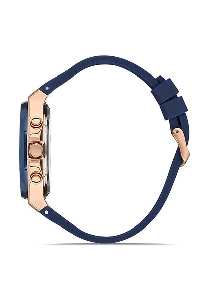 DAVID GUNER Rose Blue Coated Blue Dial Men's Wristwatch Dg-8396Gd-T3