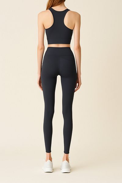 HNX Women's High Waist Tight Full Length Sports Leggings |   Denim