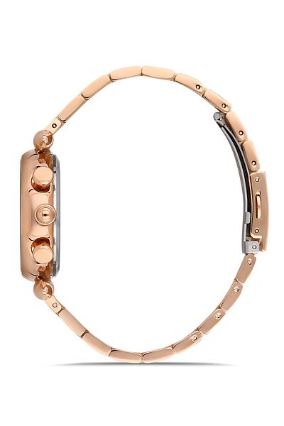 DAVID GUNER Rose Coated Rose Dial Women's Wristwatch Dg-8298La-C5
