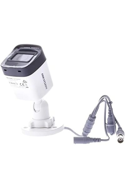 Hikvision كاميرا توربو عالية الدقة صغيرة بدقة 5 ميجابكسل، هيكفيجن، لون أبيض، سلكية