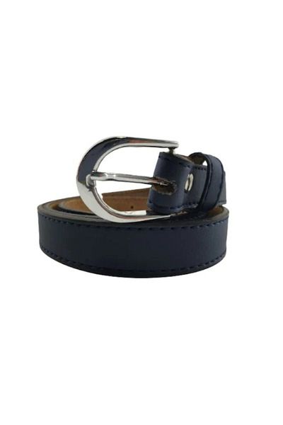 OEM Curea de Dama, Piele Naturala, Latime 2 cm, Bleumarin