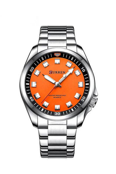 Curren New Model CURREN-men's analog quartz wristwatches, stainless steel bracelet, luminous hand wa