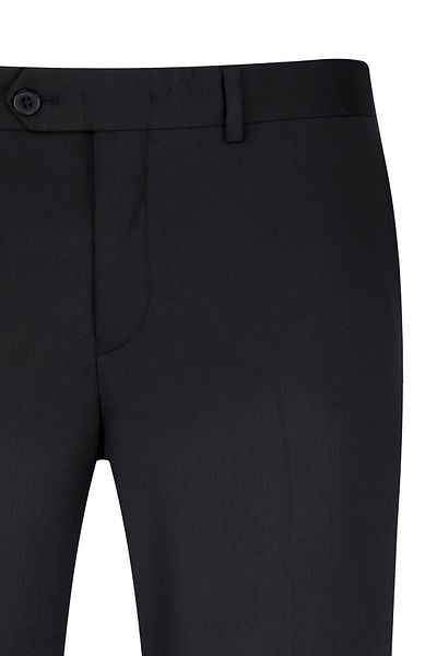 Hatemoğlu Черен панталон Slim Fit със странични джобове от плат