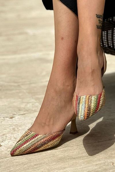 Gökhan Talay Pantofi clasici cu toc Elona Mink Multi cu toc mediu (6 cm).