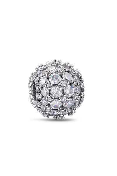delis Pandantiv/talisman Din Argint 925, Jw1156, Model Elegant Cu Pietre, Placat Cu Rodiu